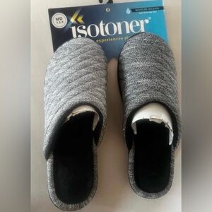 isotoner Women's Andrea Space Knit Clog Slippers size 7/8
